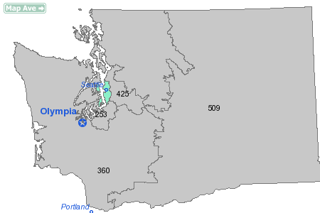 Area Code 206 Map