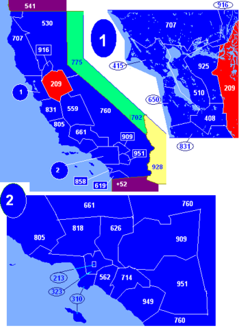 Area Code 209 Map