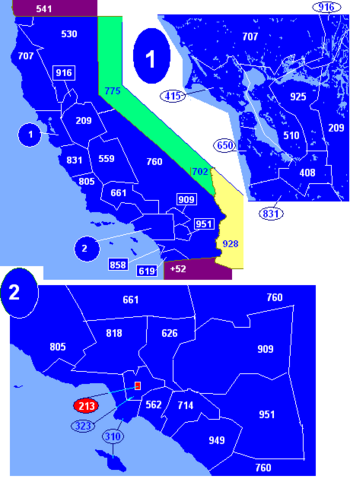 Area Code 213 Map