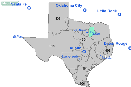 Area Code 214 Map