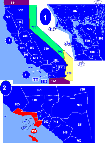 Area Code 310 Map