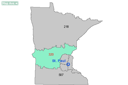 Area Code 320 Map