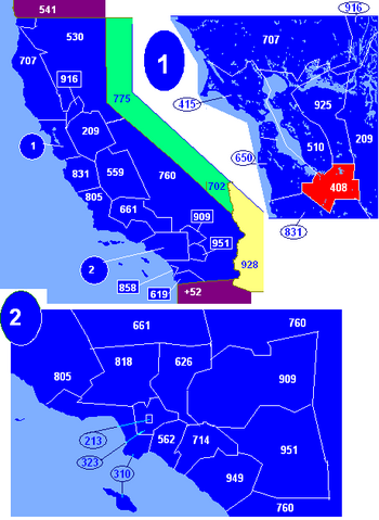 Area Code 408 Map