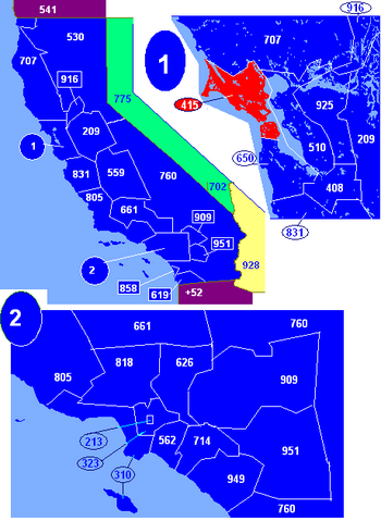 Area Code 415 Map