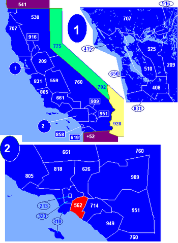 Area Code 562 Map