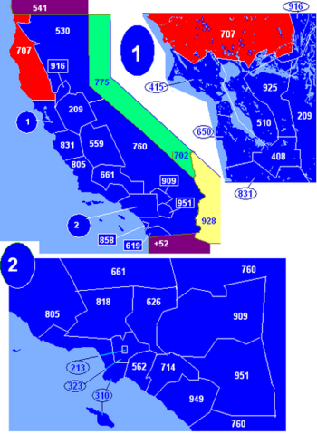 Area Code 707 Map