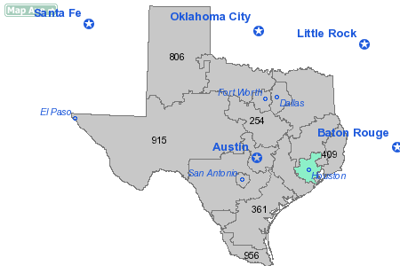 Area Code 713 Map