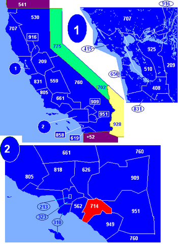 Area Code 714 Map