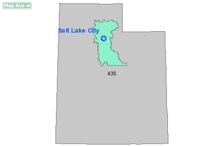 Area Code 801 Map