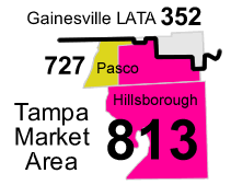 Area Code 813 Map
