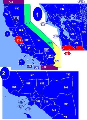 Area Code 831 Map