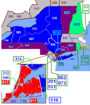 Area Code 917 Map