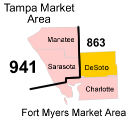 Area Code 941 Map