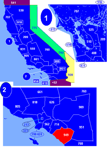 Area Code 949 Map