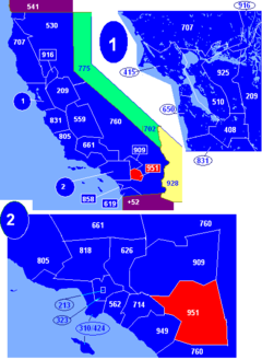 Area Code 951 Map