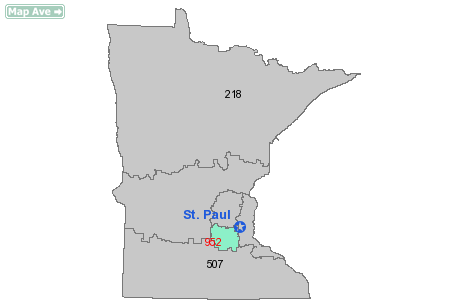 Area Code 952 Map