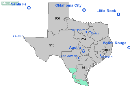 Area Code 956 Map